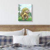 Triceratops Geschenke und Zubehör Leinwanddruck (Insitu (Schlafzimmer))