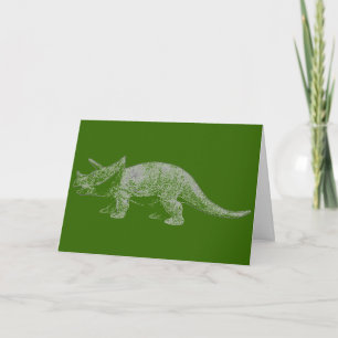 Triceratops Happy Birthday Karte