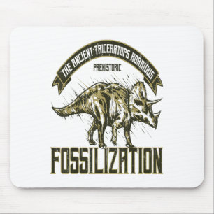 Triceratops I Dinosaur Horridus Alte Fossilien Re Mousepad