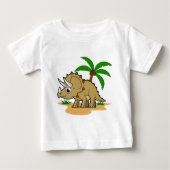 Triceratops in einem tropischen Klima. Baby T-shirt (Vorderseite)