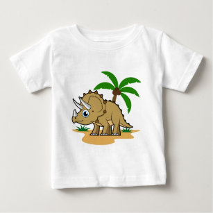 Triceratops in einem tropischen Klima. Baby T-shirt