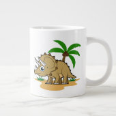 Triceratops in einem tropischen Klima. Jumbo-Tasse (Rechts)