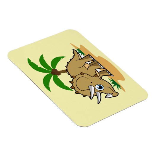 Triceratops in einem tropischen Klima. Magnet (Rechte Seite)