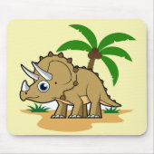 Triceratops in einem tropischen Klima. Mousepad (Vorne)