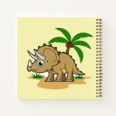 Triceratops in einem tropischen Klima. Notizblock (Rückseite)