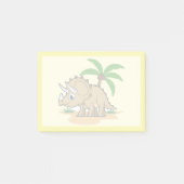 Triceratops in einem tropischen Klima. Post-it Klebezettel (Vorderseite)
