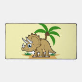 Triceratops in einem tropischen Klima. Schreibtischunterlage (Vorderseite)