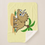 Triceratops in einem tropischen Klima. Sherpadecke (Vorderseite)