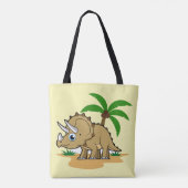 Triceratops in einem tropischen Klima. Tasche (Rückseite)