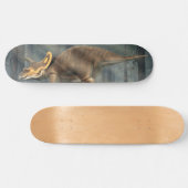 Triceratops in einem Urwald Skateboard (Horizontal)