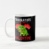 Triceratops Is My Valentine Funny Triceratops Vale Kaffeetasse (Links)