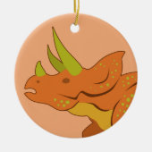 Triceratops Keramik Ornament (Vorne)