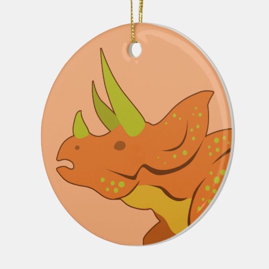 Triceratops Keramik Ornament (Links)
