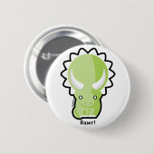 Triceratops-Knopf Button (Vorne & Hinten)
