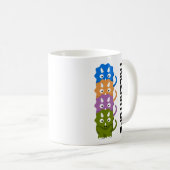Triceratops kretischer Cartoon Kaffeetasse (VorderseiteRechts)