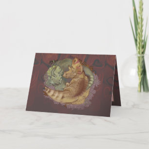 Triceratops Kuschel-Valentinskarte Karte