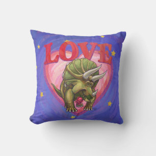 Triceratops Liebe Personalisiert Message Pillow Kissen