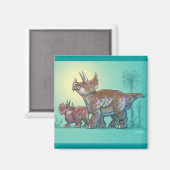 Triceratops Magnet (Vorderseite/Rückseite)