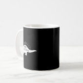 Triceratops Merry Christmas Funny Dinosaur Kaffeetasse (Vorderseite Links)