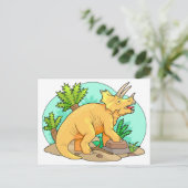 Triceratops Postkarte (Stehend Vorderseite)