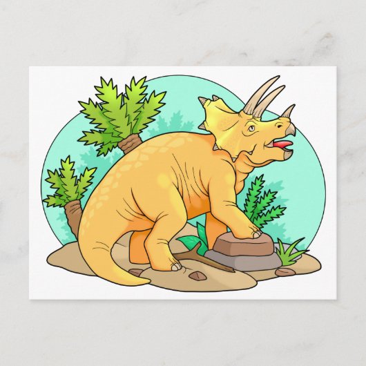 Triceratops Postkarte (Vorderseite)