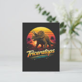 Triceratops Postkarte (Stehend Vorderseite)