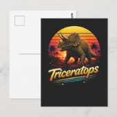 Triceratops Postkarte (Vorne/Hinten)