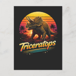 Triceratops Postkarte