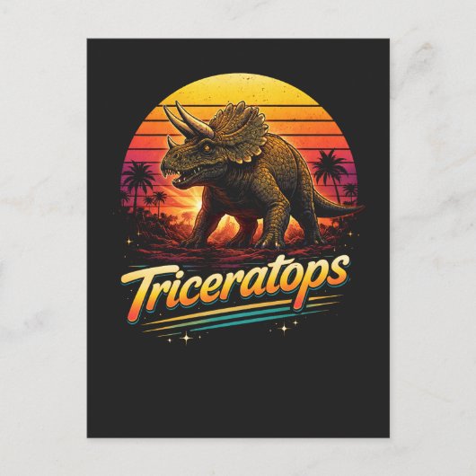 Triceratops Postkarte (Vorderseite)