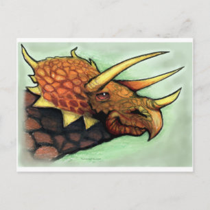 Triceratops Postkarte