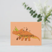 Triceratops Postkarte (Stehend Vorderseite)