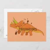 Triceratops Postkarte (Vorne/Hinten)