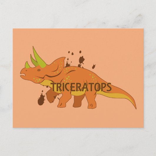 Triceratops Postkarte (Vorderseite)