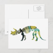 Triceratops prorsus skelett postkarte (Vorne/Hinten)