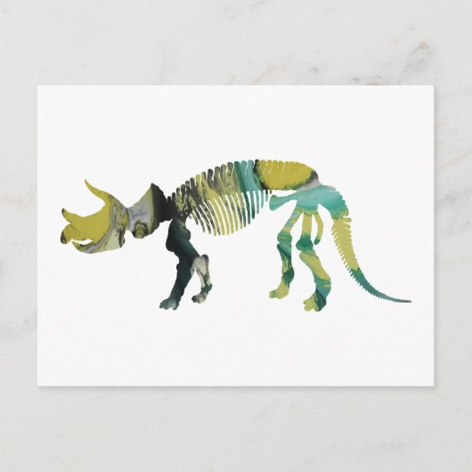 Triceratops prorsus skelett postkarte (Vorderseite)