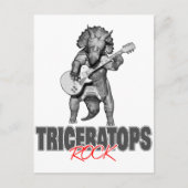 Triceratops Rocks Postkarte (Vorderseite)