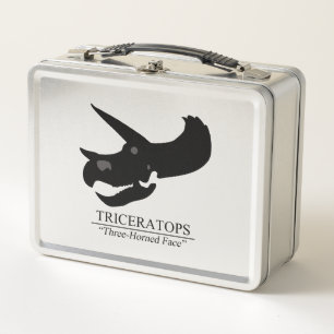 Triceratops-Schädel Metall Brotdose