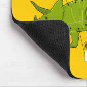 Triceratops schneidet Diagramm Mousepad (Ecke)