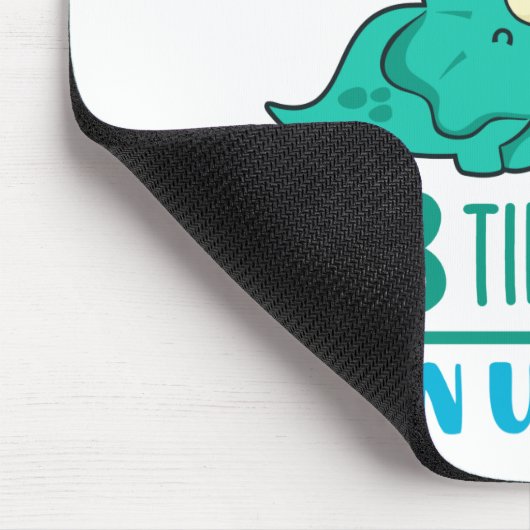 Triceratops sind dreimal besser als Unicorns Mousepad (Ecke)