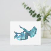 Triceratops Skull Art Postkarte (Stehend Vorderseite)