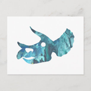 Triceratops Skull Art Postkarte