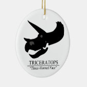 Triceratops Skull Keramik Ornament (Rechts)