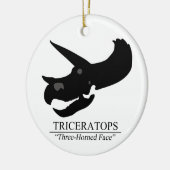Triceratops Skull Keramik Ornament (Links)