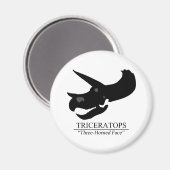 Triceratops Skull Magnet (Vorderseite/Rückseite)