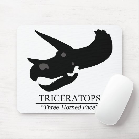 Triceratops Skull Mousepad (Mit Mouse)