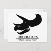 Triceratops Skull Postkarte (Vorne/Hinten)