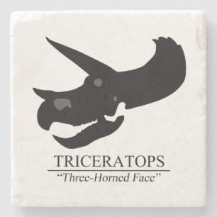 Triceratops Skull Steinuntersetzer