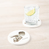 Triceratops Skull-Untersetzer Sandstein Untersetzer (Seite)