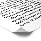 Triceratops skulls poster (Ecke)