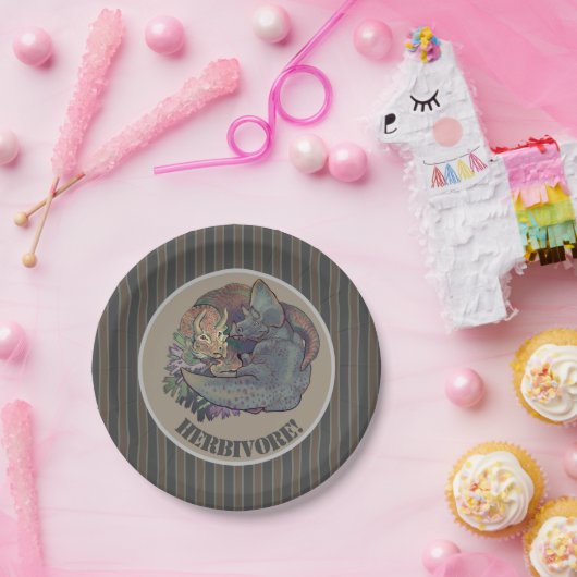 Triceratops Snuggles Pappteller (Party)